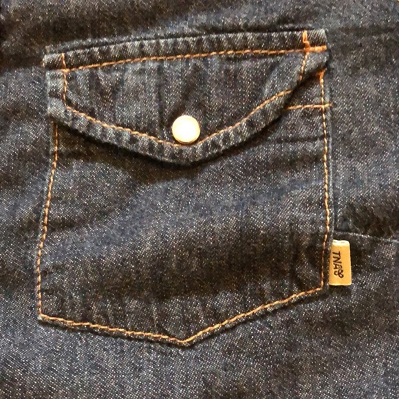 TNA Denim Button Up Shirt. - Picture 4 of 10